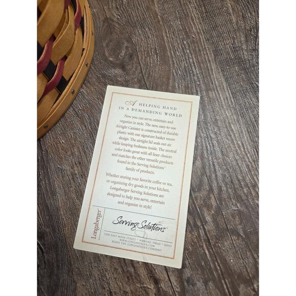 Longaberger 2004 Proudly American Serving Solutions Basket Lidded Ice Bucket - Picture 2 of 9